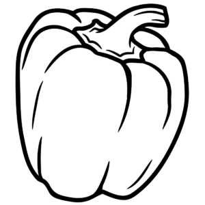 Bell pepper coloring pages printable for free download