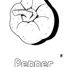 Red pepper coloring pages