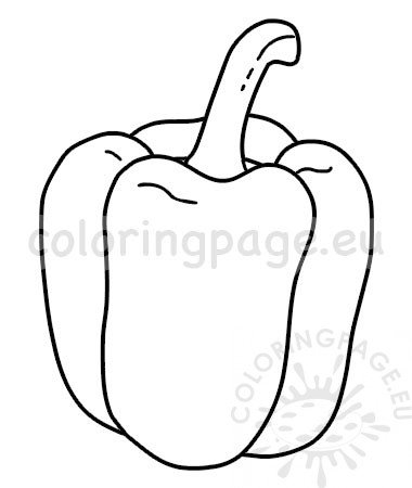 Pepper coloring page