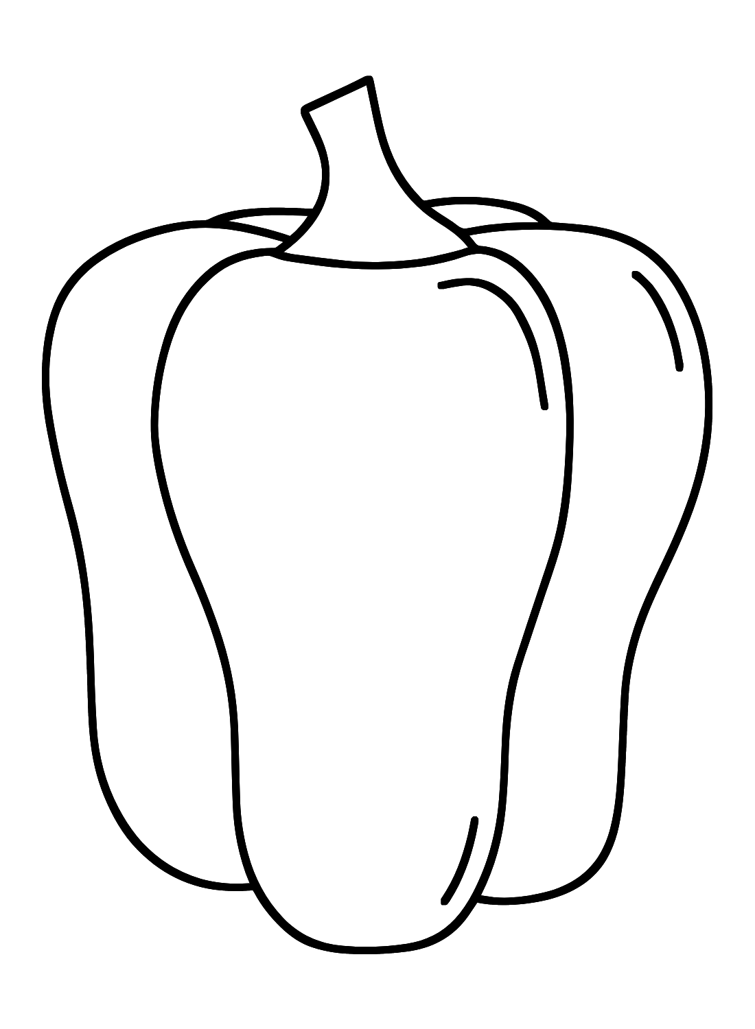 Bell pepper coloring pages printable for free download