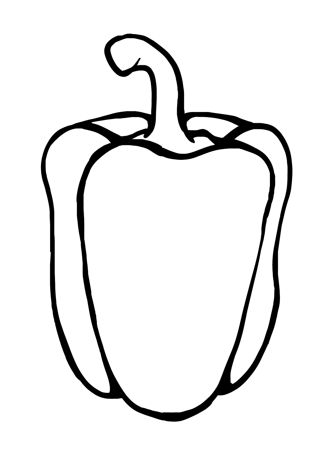 Bell pepper coloring pages printable for free download