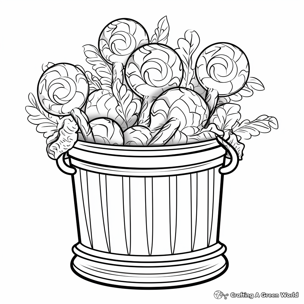 Candy coloring pages