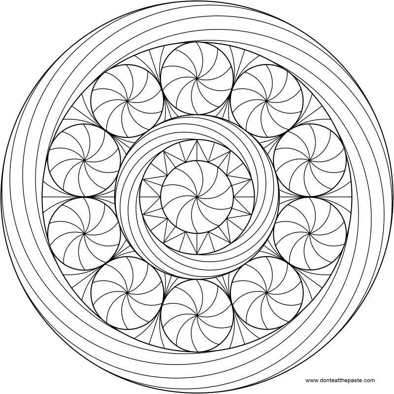 Dont eat the paste peppermint mandala