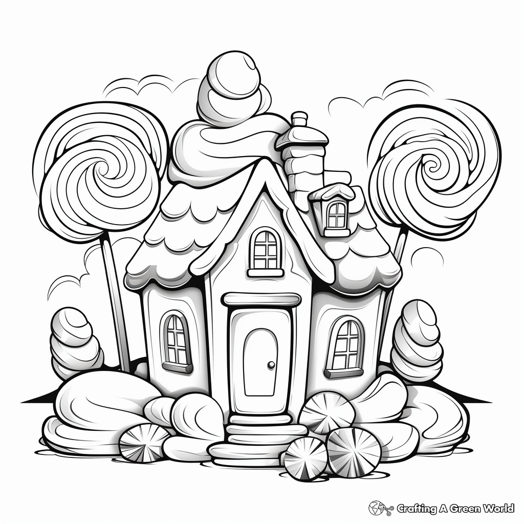 Candy coloring pages