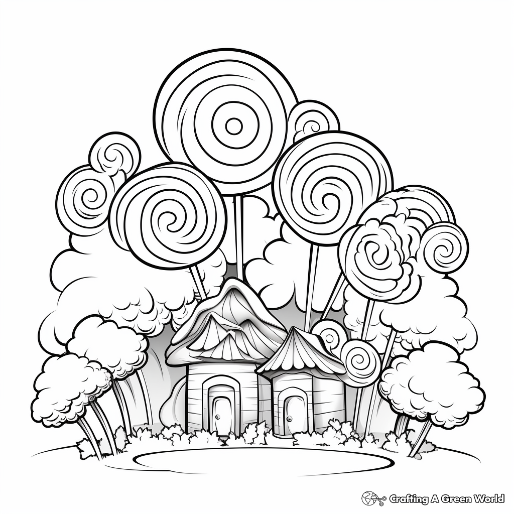 Candy coloring pages