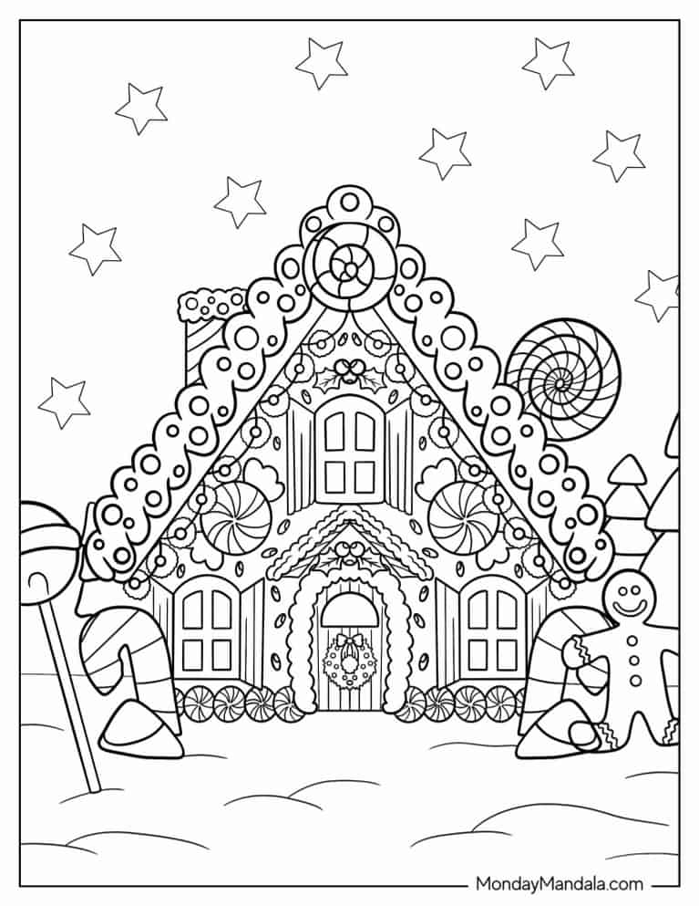 Candy coloring pages free pdf printables