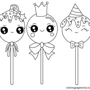 Candy coloring pages printable for free download