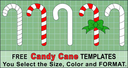 Candy cane templates free printable patterns stencils â diy projects patterns monograms designs templates