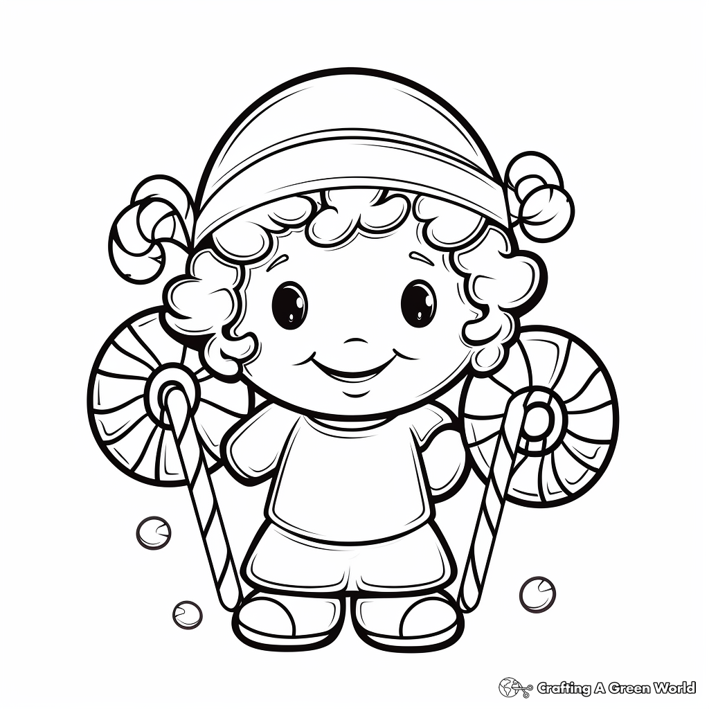 Peppermint coloring pages