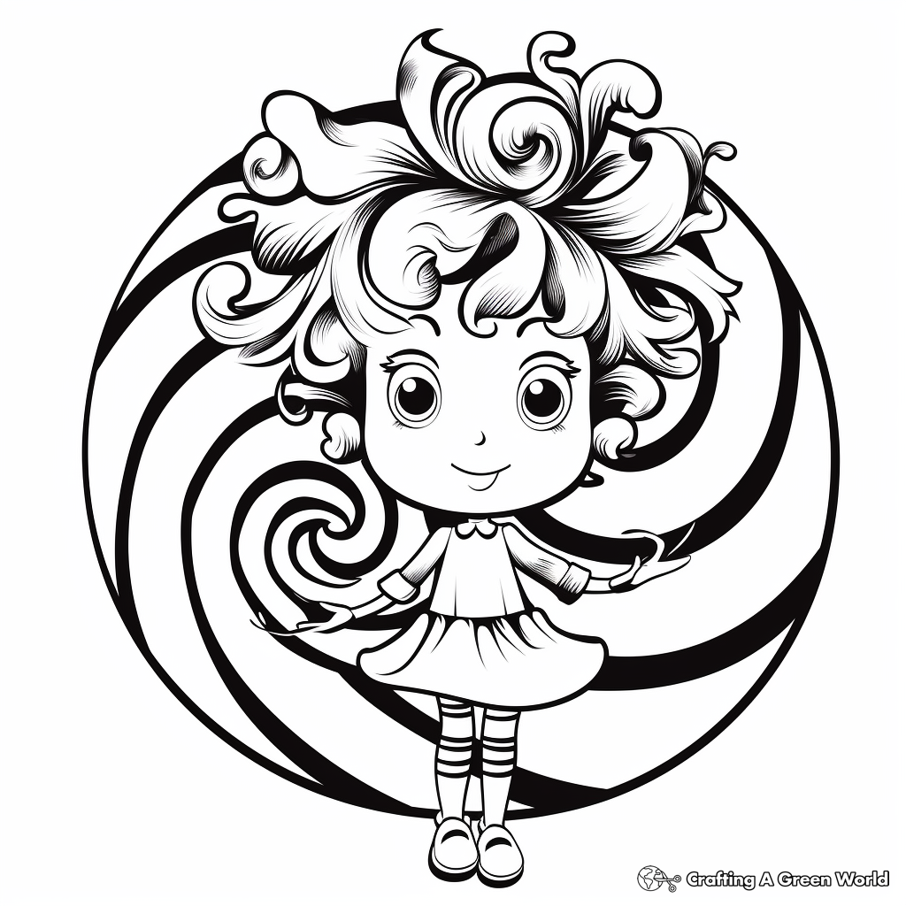 Peppermint coloring pages