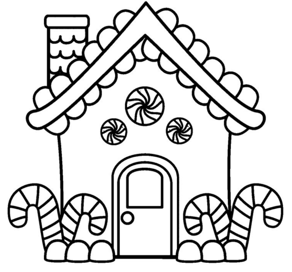 Creative holiday fun with gingerbread house coloring pages