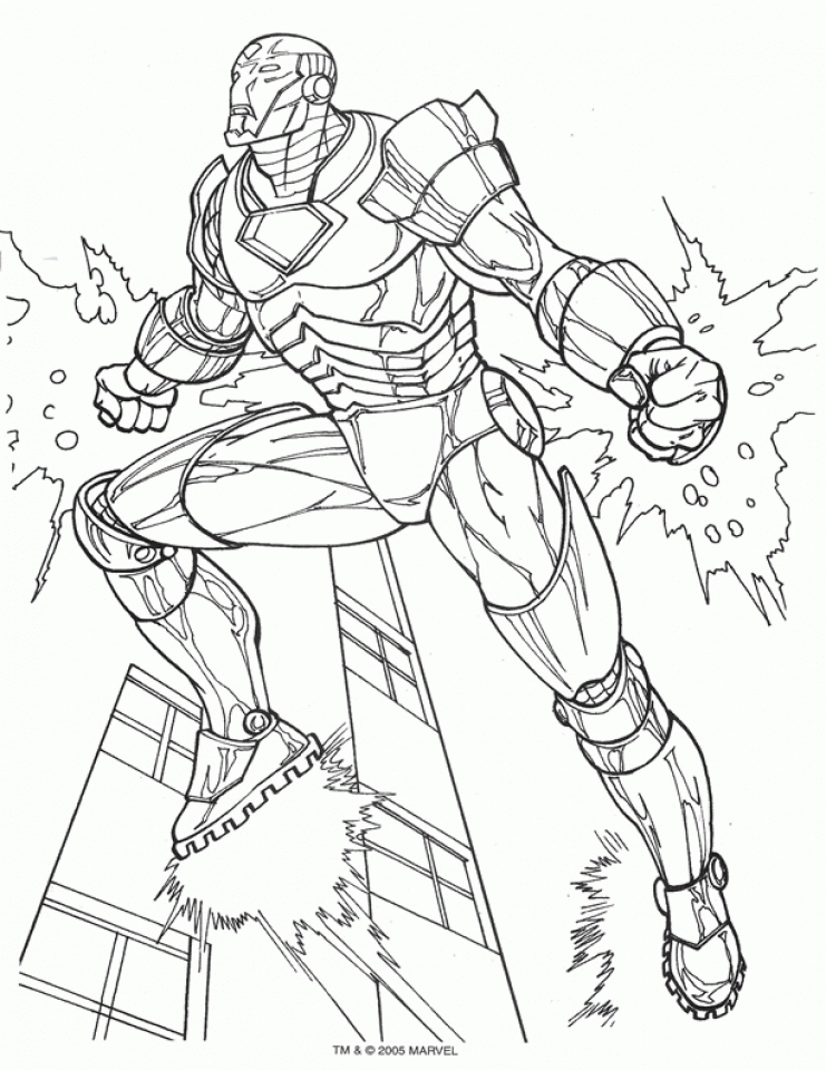 Get this printable ironman coloring pages