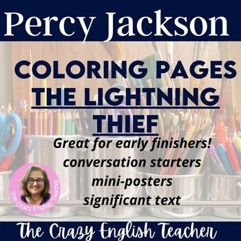 Percy jackson and the lightning thief coloring pages and posters