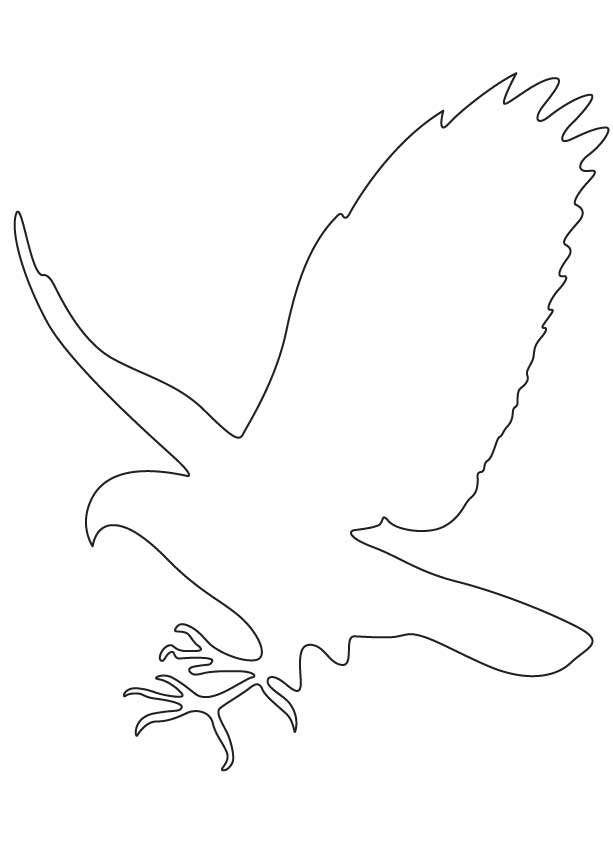 Falcon in outline coloring page download free falcon in outline coloring page for kids best coloring pages