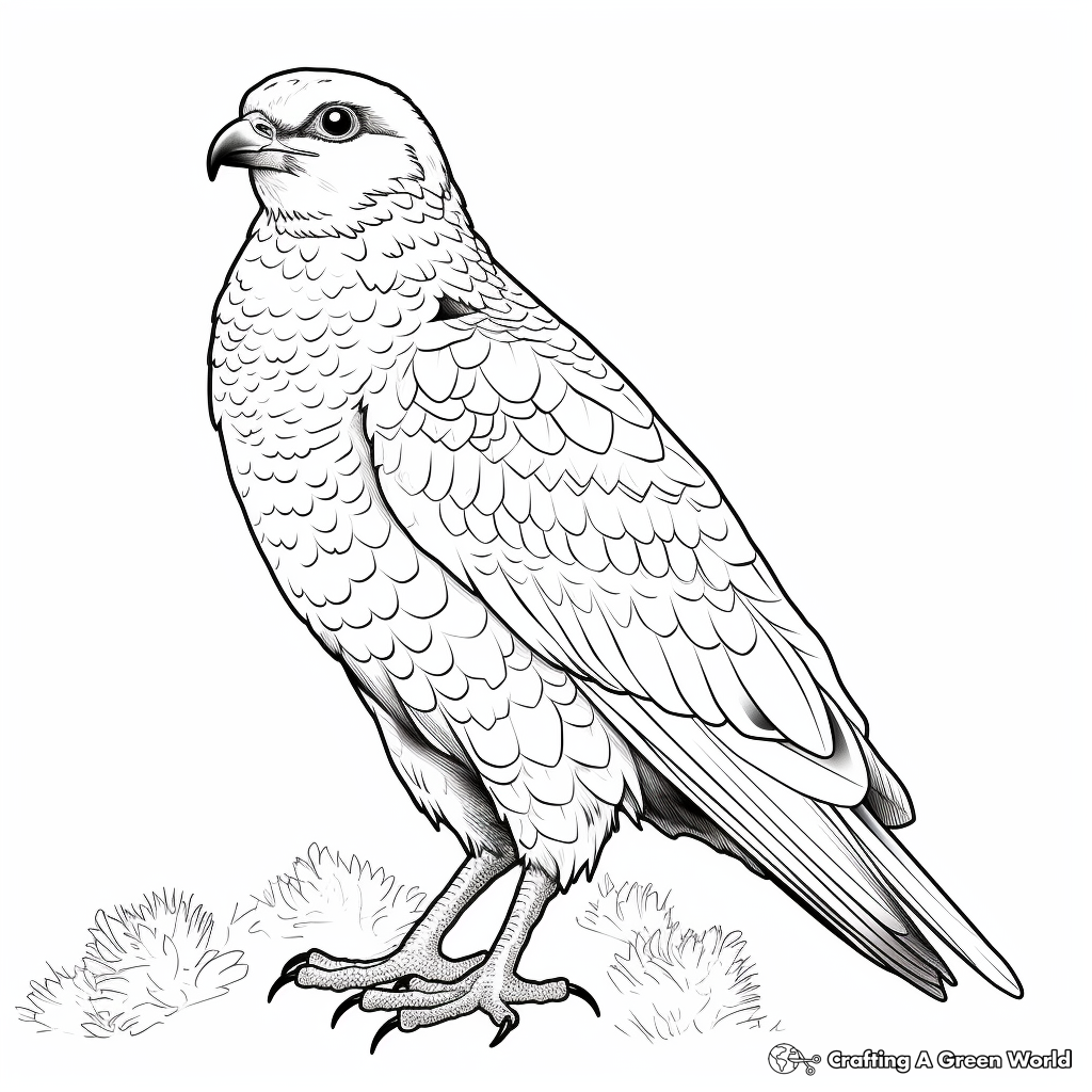 Falcon coloring pages