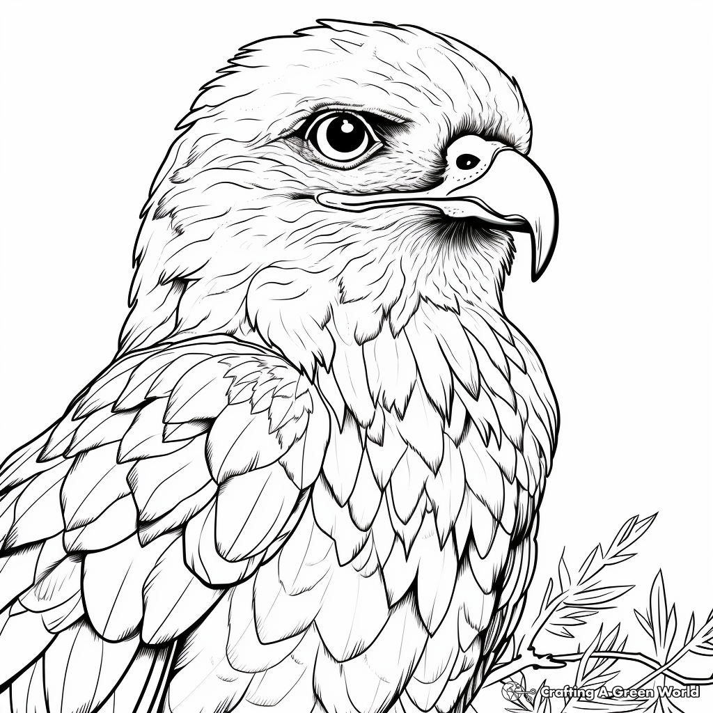 Falcon coloring pages