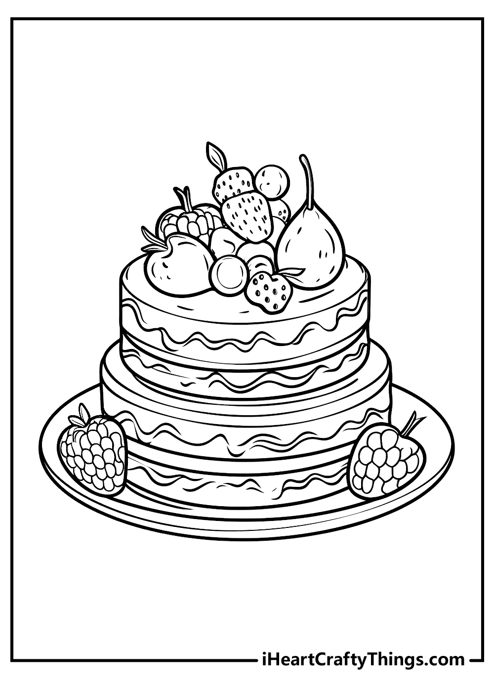 Dessert coloring pages free printables