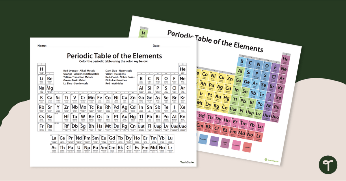 Color the periodic table