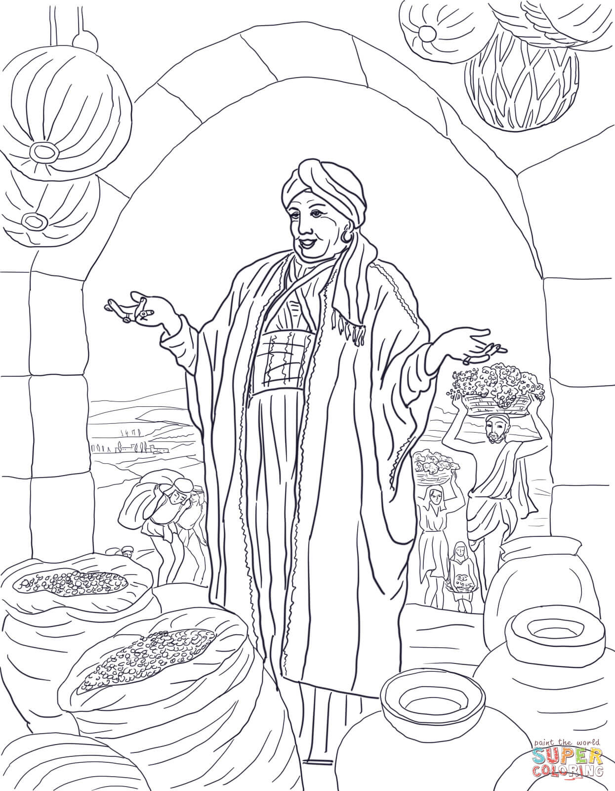 Parable of the rich fool coloring page free printable coloring pages