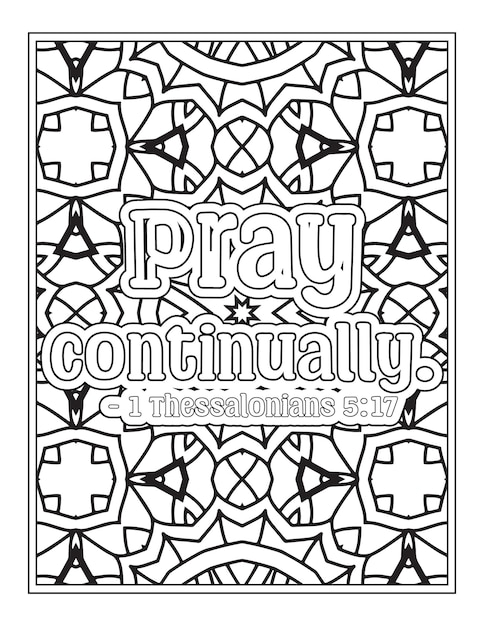 Premium vector bible verse quotes coloring pages for kdp coloring pages
