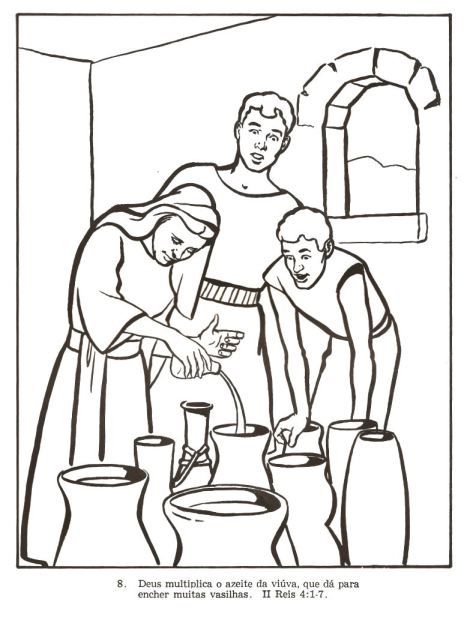 Agosto elijah and the widow sunday school coloring pages bible coloring pages