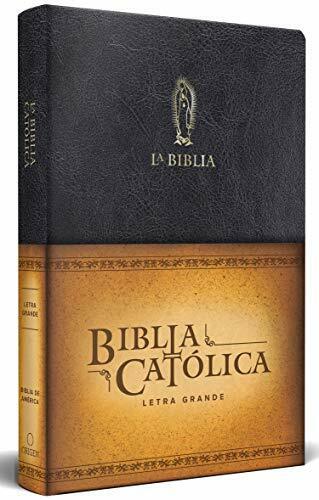 La biblia catãlica tamaão grande ediciãn letra grande piel negra con