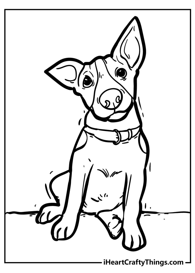 Dog coloring pages free printables