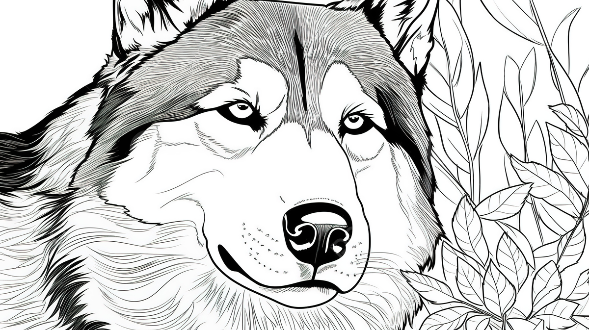 Fondo dibujos de perros para colorear para adultos fondo lobos imprionant imagen para colorear husky fornido imagen de fondo para dcarga gratuita