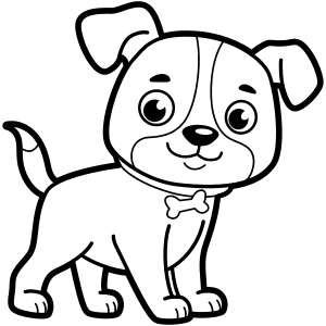 Puppy coloring pages