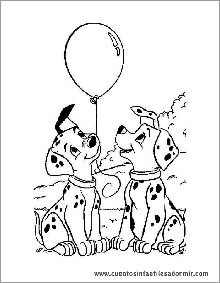 Dibujo para colorear cuentos dalmatas ausmalbilder disney malvorlagen ausmalbilder hunde