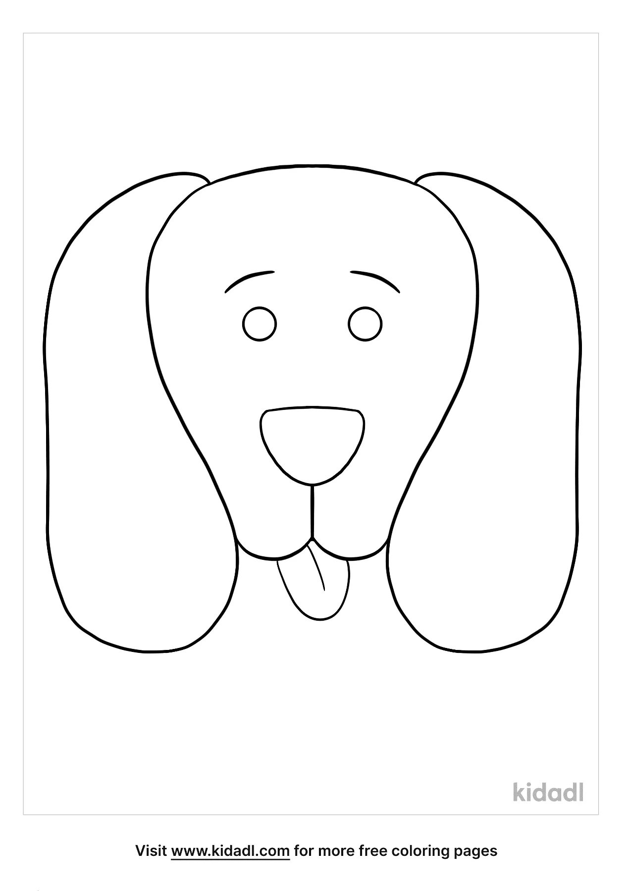 Free dog ears coloring page coloring page printables
