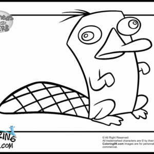 Perry the platypus coloring pages printable for free download