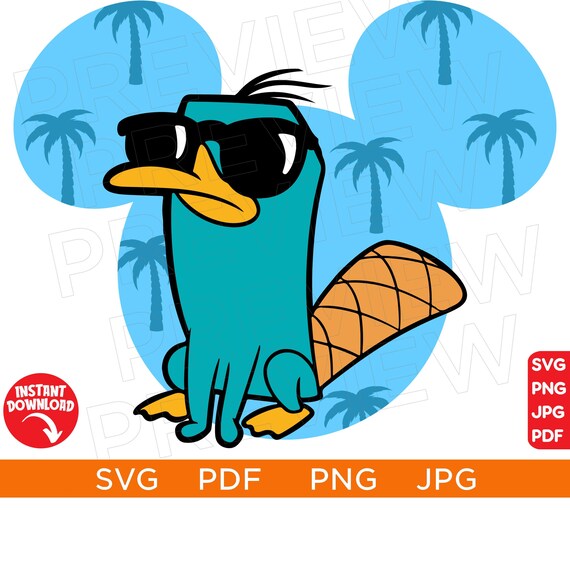 Perry the platypus svg phineas and ferb svg disneyland ears