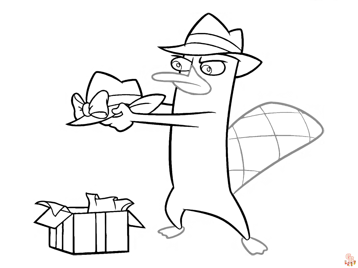 Find the best perry the platypus coloring pages at