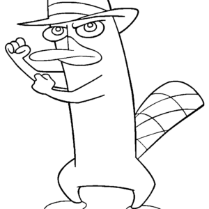 Perry the platypus coloring pages printable for free download