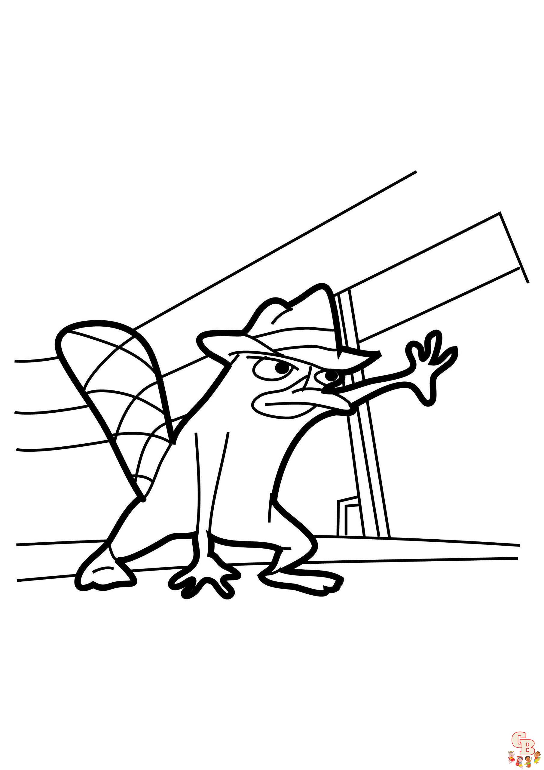 Find the best perry the platypus coloring pages at