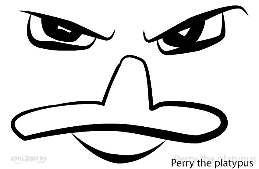 Printable perry the platypus coloring pages for kids