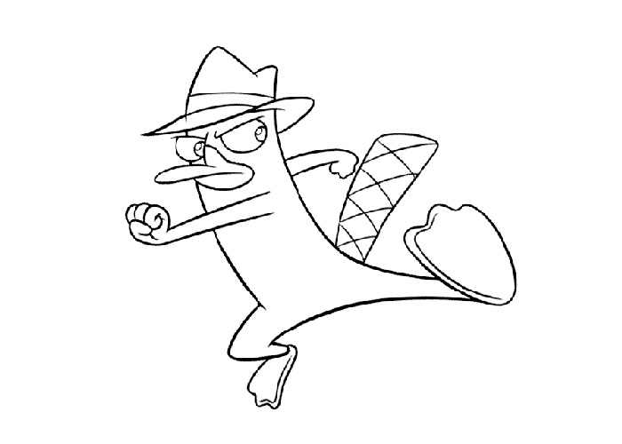 Agent p coloring pages