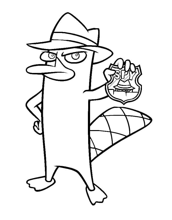 Phineas and perry coloring page