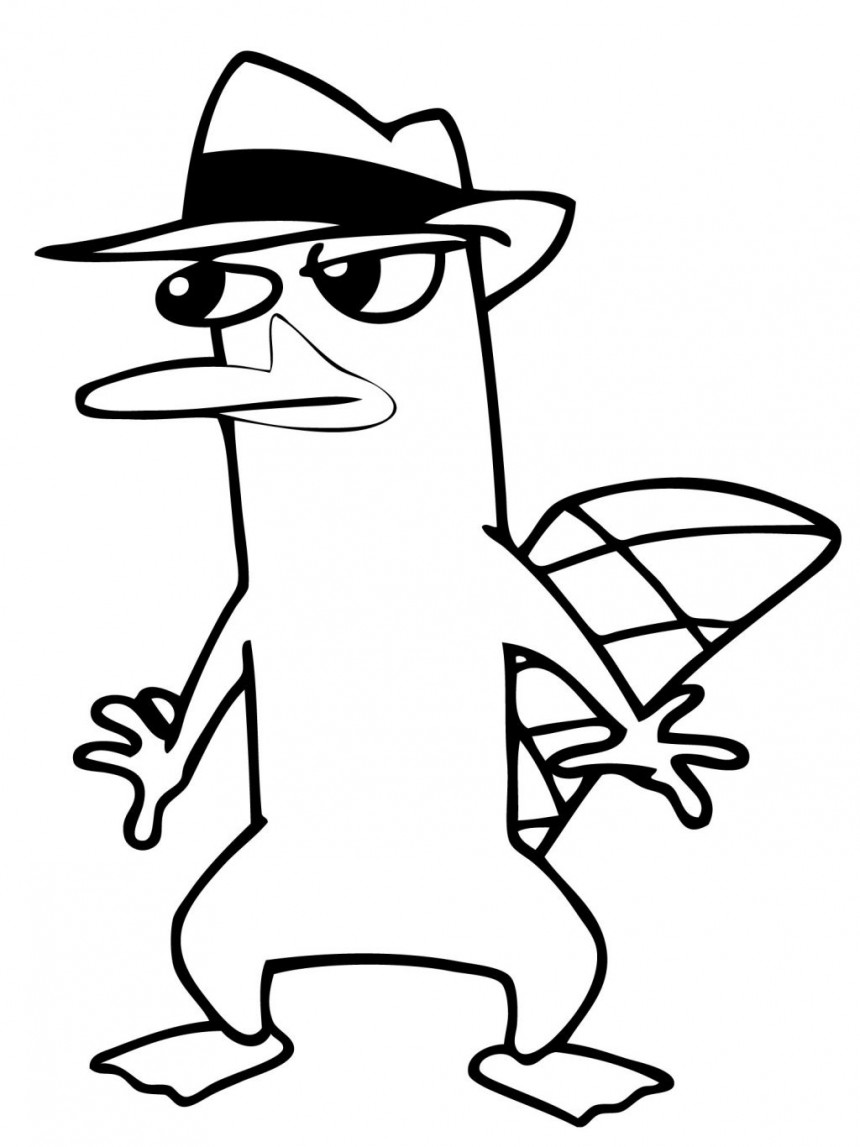 Free printable perry the platypus coloring pages for kids