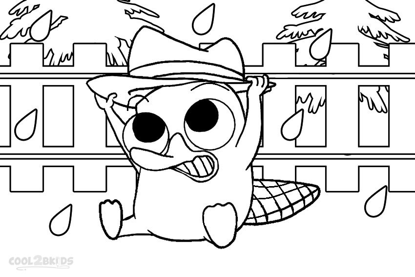 Printable perry the platypus coloring pages for kids coolbkids disney coloring pages baby coloring pages perry the platypus