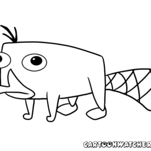 Perry the platypus coloring pages printable for free download