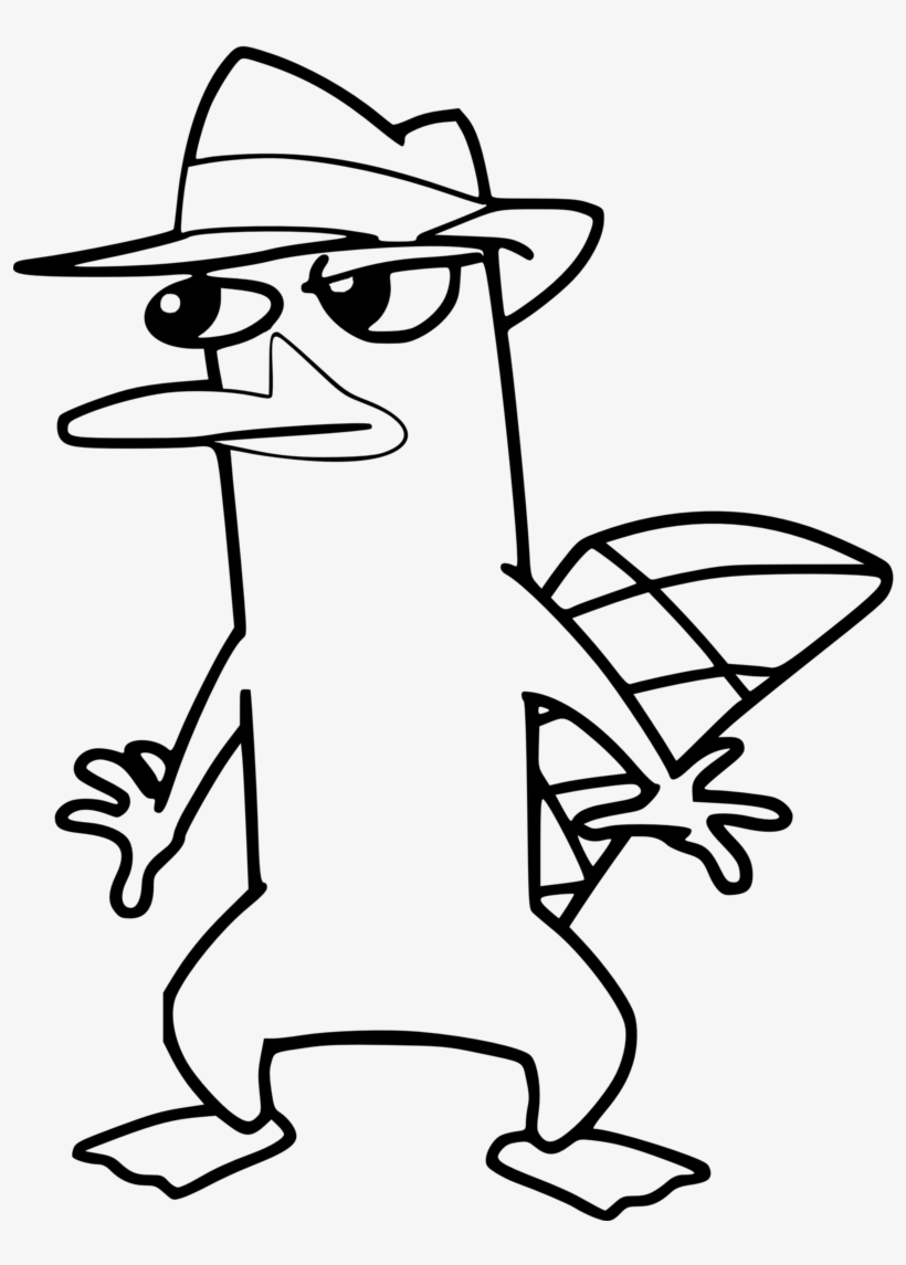 Hurry platypus coloring pages