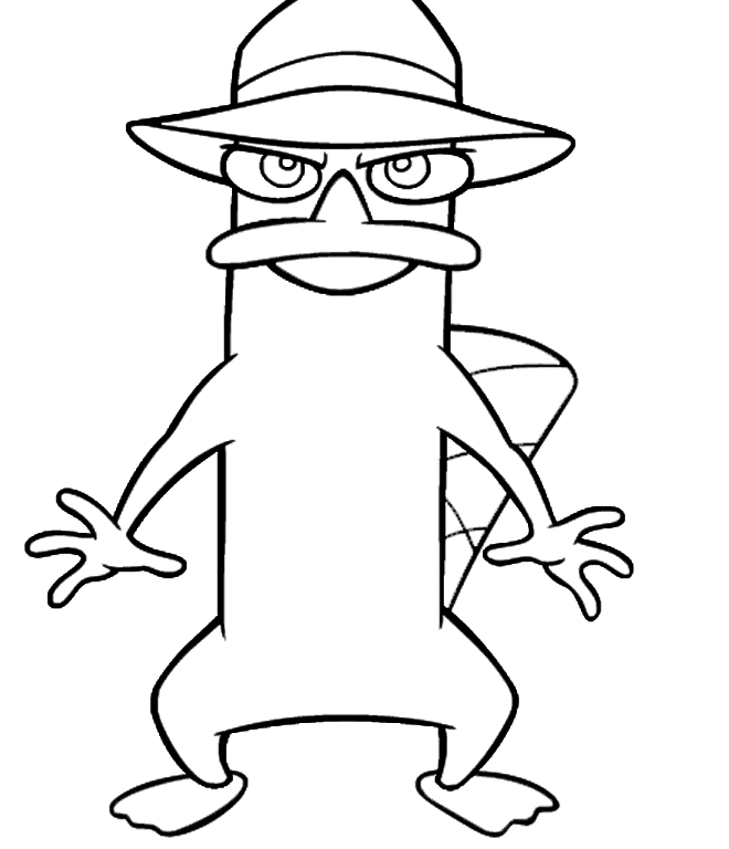 Free coloring pages of perry the platypus download free coloring pages of perry the platypus png images free cliparts on clipart library