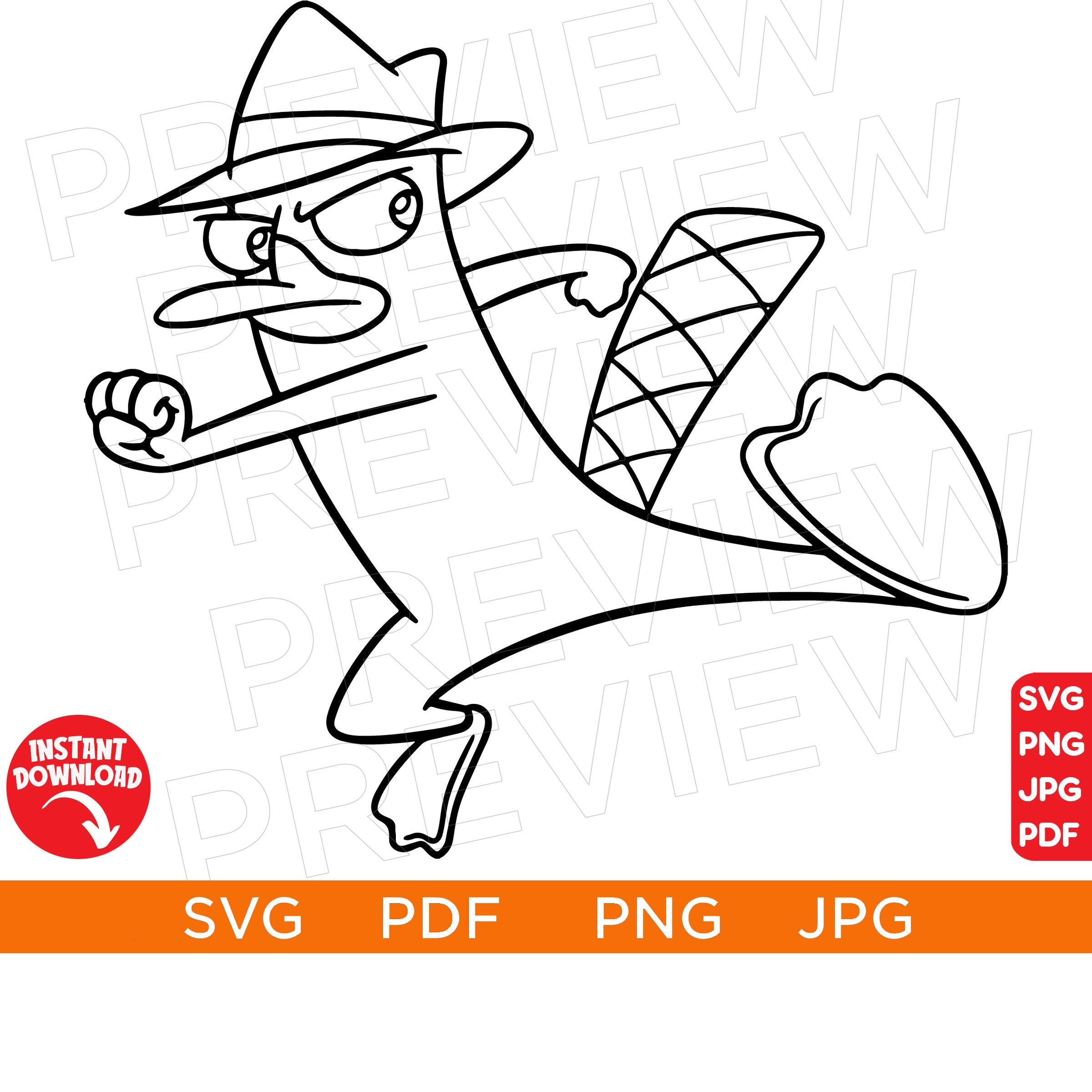 Perry the platypus svg phineas and ferb svg disneyland ears