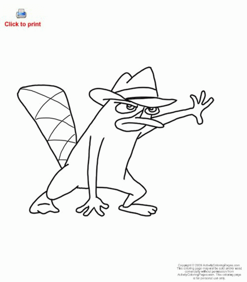 Free coloring pages of perry the platypus download free coloring pages of perry the platypus png images free cliparts on clipart library