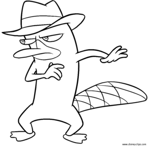 Perry the platypus coloring pages printable for free download