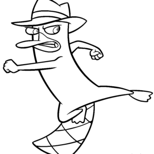 Perry the platypus coloring pages printable for free download