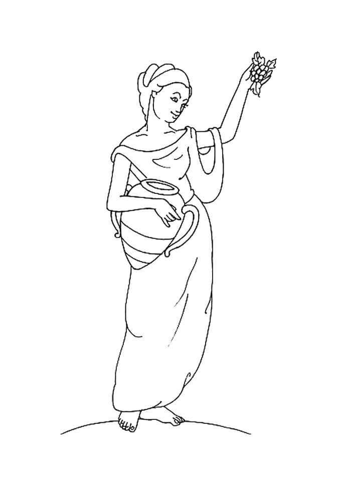 Desenho da hestia deusa do olimpo para colorir coloring pages disney coloring pages geometric design art