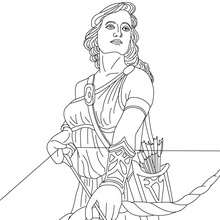 Persephone the greek goddess of spring growth coloring pages